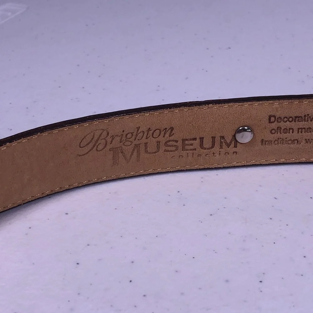 VINTAGE 1996 Brighton Museum Leather Belt - Picture 10 of 11
